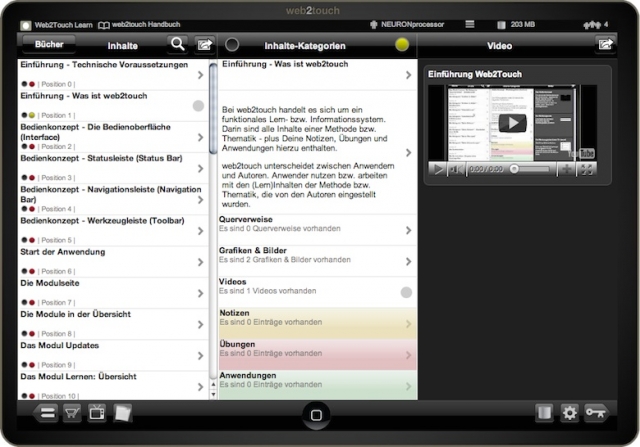 Software Infos & Software Tipps @ Software-Infos-24/7.de | Die Web2Touch Benutzeroberflche