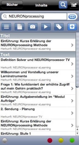 Deutsche-Politik-News.de | NEURONprocessor eLearning innerhalb der Web2Touch Lernumgebung: z.B. mit innovativen Lernkarten