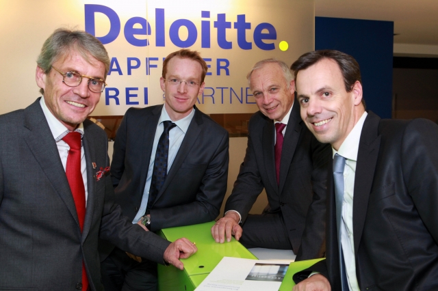 Deutsche-Politik-News.de | Gehen eine starke Partnerschaft unter dem Dach von Deloitte Österreich ein (v.l.): Peter A. Grner, Andreas Kapferer, Rolf Kapferer und Gunnar Frei.