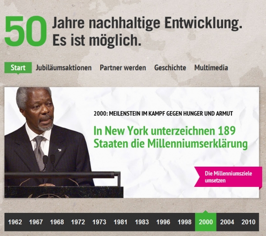 Deutsche-Politik-News.de | Die Jubilums-Website der Welthungerhilfe von Aperto