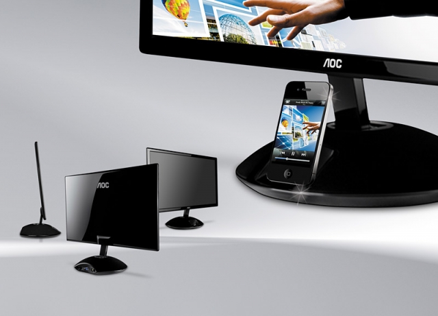 Handy News @ Handy-Info-123.de | Full-HD-Display mit iPhone-Dock: der AOC e2343Fi