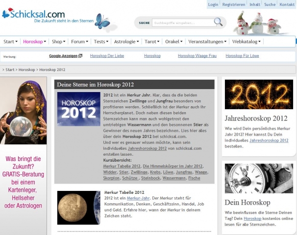 News - Central: Horoskop 2012