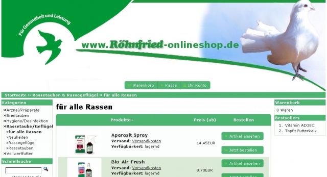 Einkauf-Shopping.de - Shopping Infos & Shopping Tipps | Rhnfried Tauben Shop