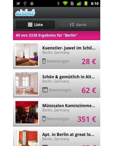 CMS & Blog Infos & CMS & Blog Tipps @ CMS & Blog-News-24/7.de | Mobiler Zugriff auf die Airbnb-Services mit der Android-App