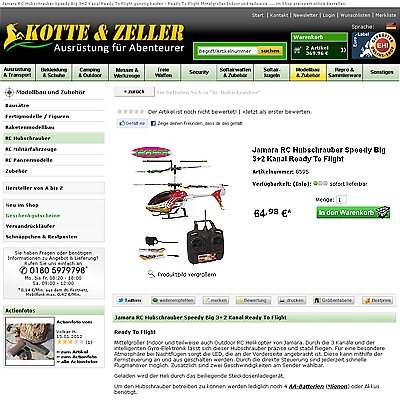 Deutsche-Politik-News.de | RC Hubschrauber Modelle bei kotte-zeller.de kaufen