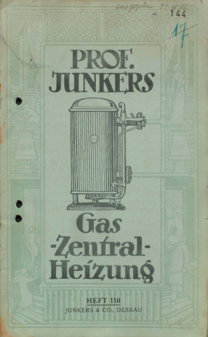 Deutsche-Politik-News.de | Eine Junkers-Broschre stellte bereits 1912 die Vorzge eines Gas-Heizkessels eingehend dar. 