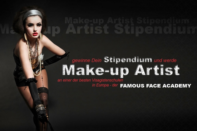 Tickets / Konzertkarten / Eintrittskarten | Die Famous Face Academy sucht Dich! Bewerbe Dich bis zum 13.02. und mit etwas Glck gewinnst Du das Stipendium zur Make-up Artist Ausbildung