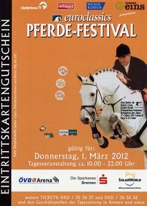 Tickets / Konzertkarten / Eintrittskarten | Lust auf großen Reitsport in Bremen? www.mit-Pferden-reisen.de verlost 30 Karten fr das Pferdefestival in Bremen 