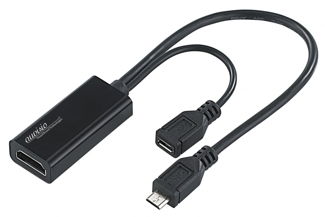 TV Infos & TV News @ TV-Info-247.de | auvisio Video-MHL-Adapter fr Smartphones, Micro-USB auf HDMI