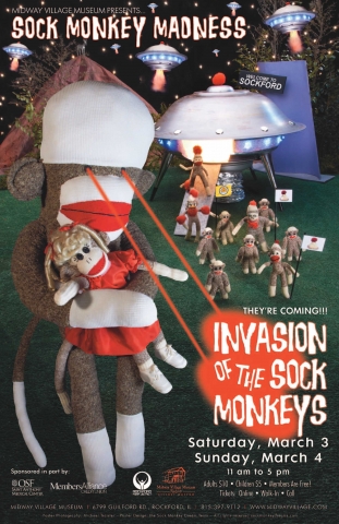 Tier Infos & Tier News @ Tier-News-247.de | Die „Sock Monkey Madness“ in Rockford, Illinois
