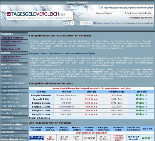 Oesterreicht-News-247.de - sterreich Infos & sterreich Tipps | Tagesgeldvergleich.net - Tagesgeld und Festgeld im Vergleich