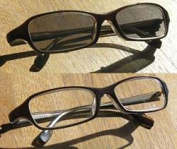 Einkauf-Shopping.de - Shopping Infos & Shopping Tipps | Foto: Designerbrille mit und ohne Sunclipies - es ändert sich praktisch nur die Glasfarbe.