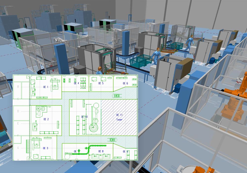 Software Infos & Software Tipps @ Software-Infos-24/7.de | Fabrik in 2D entwerfen und automatisch 3D Aufstellplne erhalten 