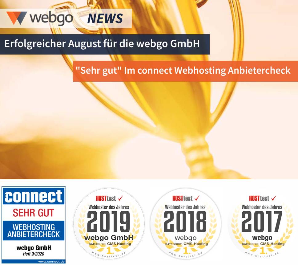 Auto News | Webhosting Auszeichnungen webgo GmbH, connect Testurteil 