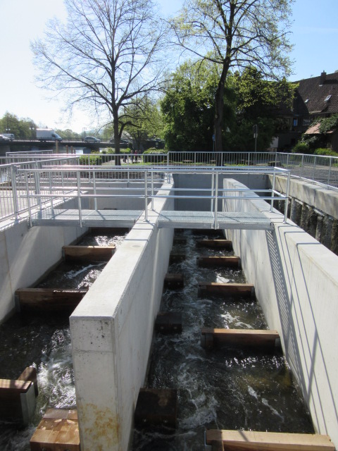 Deutschland-24/7.de - Deutschland Infos & Deutschland Tipps | Bildunterschrift: Die Fischtreppe ist jetzt Bestandteil des Wasserkraftwerks Knzelsau an der Kocher.