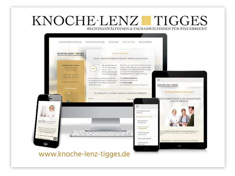 Tablet PC News, Tablet PC Infos & Tablet PC Tipps | Responsive Website der Rechtsanwaltssoziett Knoche-Lenz & Tigges, Rechtsanwalt/Steuerberater fr Steuerrecht in Hamburg