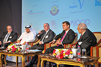 Gesundheit Infos, Gesundheit News & Gesundheit Tipps | Geschftsfhrer Heinz Hlscher (links) mit weiteren Experten auf dem Podium der katarischen Konferenz zur Nachhaltigkeit von Wasser im Bauwesen. 