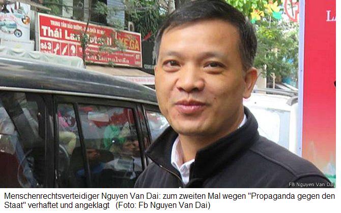 Forum News & Forum Infos & Forum Tipps | Menschenrechtsverteidiger Nguyen Van Dai: zum zweiten Mal wegen 