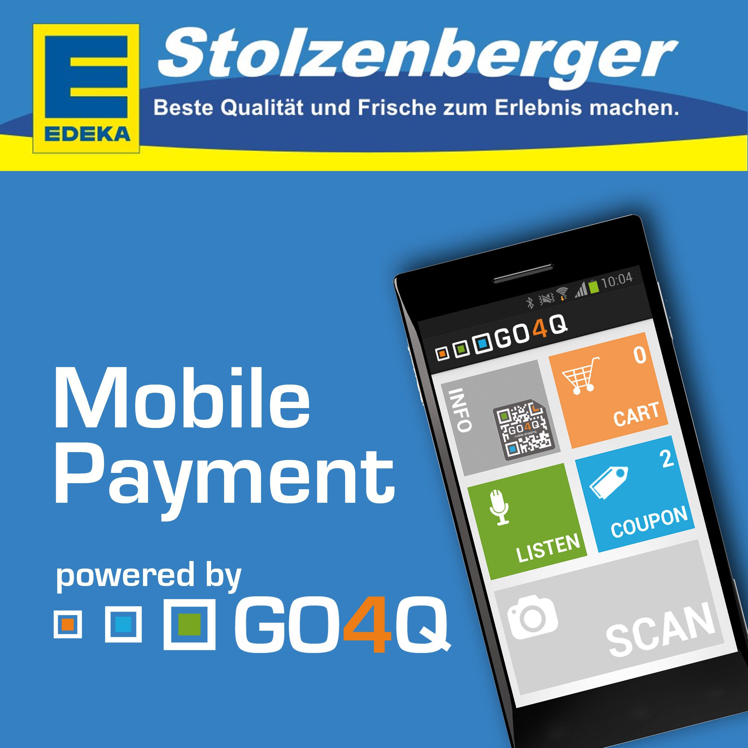 Tickets / Konzertkarten / Eintrittskarten | Mobile Payment mit GO4Q jetzt auch bei EDEKA Stolzenberger