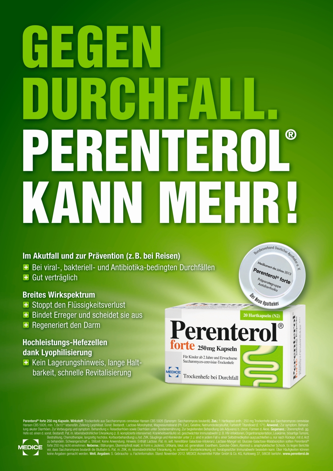 Deutsche-Politik-News.de | Perenterol kann mehr: WEFRA gewinnt weiteren Etat des Pharmaunternehmens MEDICE