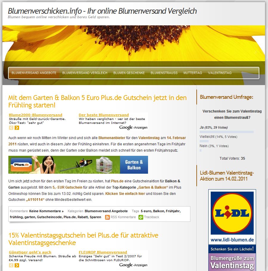 Gutscheine-247.de - Infos & Tipps rund um Gutscheine | Blumenversand Online - Valentinstags Schnppchen
