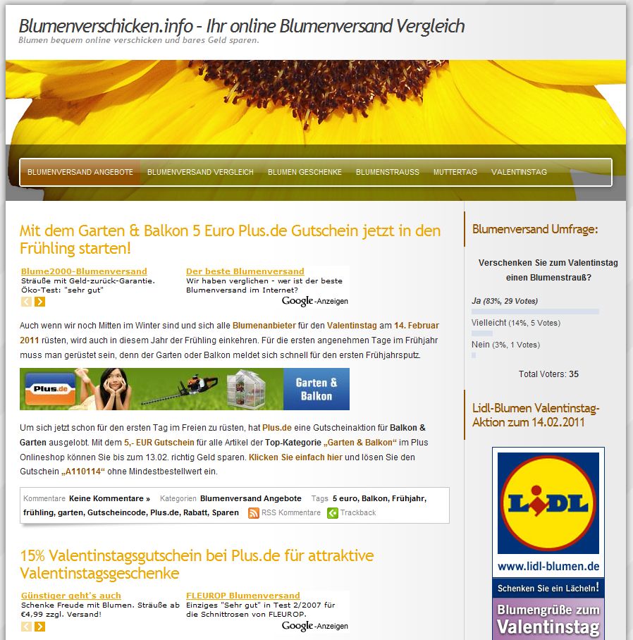 Gutscheine-247.de - Infos & Tipps rund um Gutscheine | Blumenversand Online - Valentinstags Schnppchen