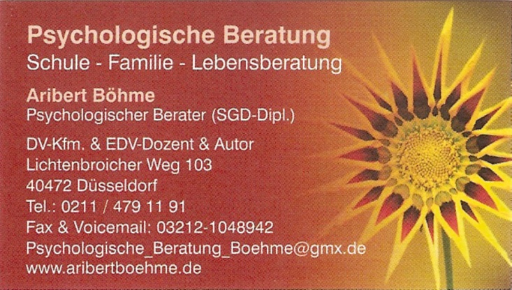 Duesseldorf-Info.de - Dsseldorf Infos & Dsseldorf Tipps | Psychologische Beratung, Aribert Bhme