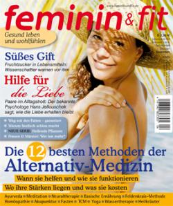 Nahrungsmittel & Ernhrung @ Lebensmittel-Page.de | Lebensmittel-Page.de - rund um Ernhrung, Nahrungsmittel & Lebensmittelindustrie. Foto: Die aktuelle Titelseite von feminin & fit.