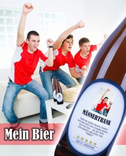 Bier-Homepage.de - Rund um's Thema Bier: Biere, Hopfen, Reinheitsgebot, Brauereien. | Foto: Bier mit eigenem Etikett.