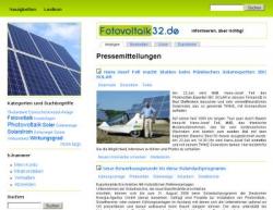 Alternative & Erneuerbare Energien News: Foto: Fotovoltaik32.de - das neue Informationsportal.
