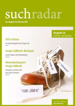 Suchmaschinenoptimierung & SEO - Artikel @ COMPLEX-Berlin.de | Foto: Cover der Ausgabe 23 vom ersten deutschsprachigen Suchmaschinen-Magazin SuchRadar.de