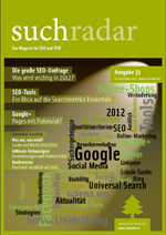 Suchmaschinenoptimierung / SEO - Artikel @ COMPLEX-Berlin.de | Foto: Cover der Ausgabe 33 vom deutschsprachigen Suchmaschinen-Magazin Suchradar.
