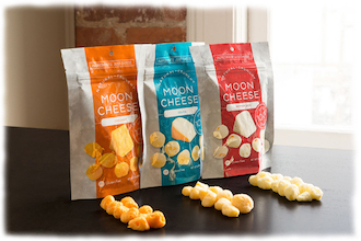 News - Central: Moon Cheese Trockenksesnackprodukt von EnWave