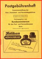 Historisches @ Historiker-News.de | Foto: Eines der ersten Postgebhrenhefte vom 1. Februar 1955 herausgegeben vom Bundesministerium fr das Post- und Fernmeldewesen Bonn.