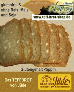 Nahrungsmittel & Ernhrung @ Lebensmittel-Page.de | Foto: Das Teffbrot von Jde erhalten Sie im www.teff-brot-shop.de - immer frisch fr Sie hergestellt und von Haus aus glutenfrei!