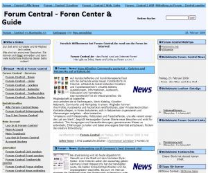 Forum-Central.de - Infos, News und Links zu Internet-Foren!