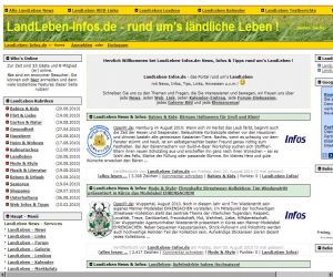 Foto: Screenshot LandLeben Portal @ LandLeben-Infos.de.
