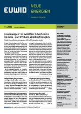 Deutsche-Politik-News.de | EUWID Neue Energien 11/2013 ist am 13. Mrz erschienen