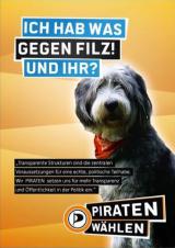 Deutsche-Politik-News.de | Plakat der Piratenpartei im Wahlkampf 2013