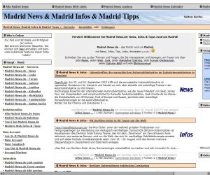 Screenshot von Madrid-News.de! @ Online-News-Portal.de