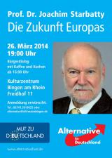 Deutsche-Politik-News.de | Prof. Dr. Joachim Starbatty in Bingen am Rhein