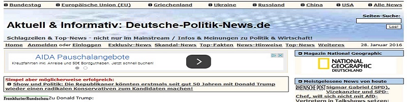 Deutsche-Politik-News.de | Schlagzeilen Blog deutsche-politik-news.de