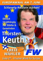 Deutsche-Politik-News.de | FREIE WHLER GEMEINSCHAFT Thorsten Keuth Plakat Europaparlament 2009