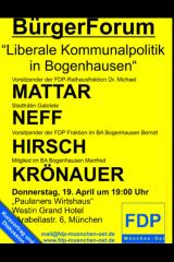 Deutsche-Politik-News.de | Die FDP im Bogenhausen wurde am 10.12.2009 gegrndet. Die ausschlielich ehrenamtlich ttigen Mitglieder kommen aber aus dem gesamten Stadtteil. Durch die Grndung des Ortsverbandes wollen wir die FDP noch strker vor Ort machen und Ansprechpartner fr die Brgerinnen und Brger sein.