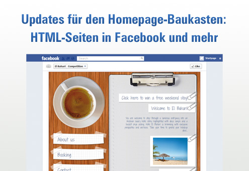 Deutsche-Politik-News.de | Eigene HTML-Seiten in Facebook-Fanpage erstellen und viele neue Features - Alfahosting erweitert seinen Homepage-Baukasten