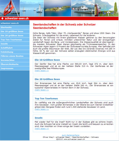 Hotel Infos & Hotel News @ Hotel-Info-24/7.de | Schweizer-Seen.ch