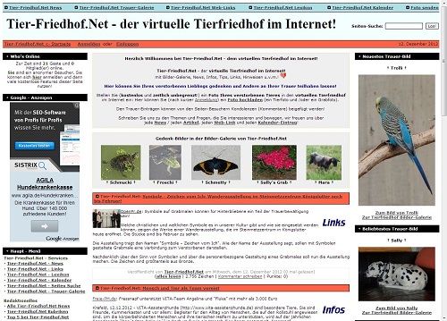 Foto: Tier-Friedhof.Net Screenshot.