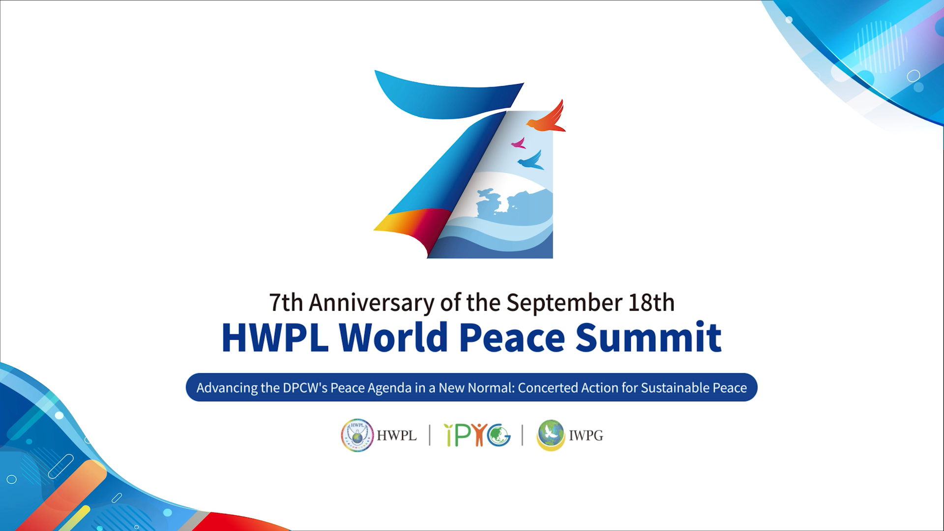 7. Jahrestag des HWPL World Peace Summits mit 32.500: Teilnehmern Strkung der DPCW-Friedensagenda in der Post-Covid ra - Gemeinsames Handeln fr dauerhaften Frieden | Freie-Pressemitteilungen.de