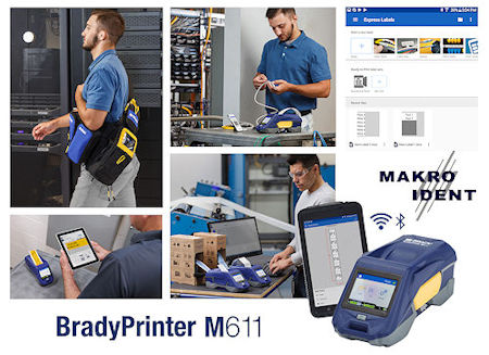 Industrietauglicher, tragbarer Etikettendrucker Brady M611  | Freie-Pressemitteilungen.de