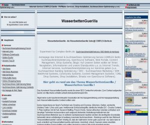 WasserbettenGuerilla ScreenShot | Freie-Pressemitteilungen.de